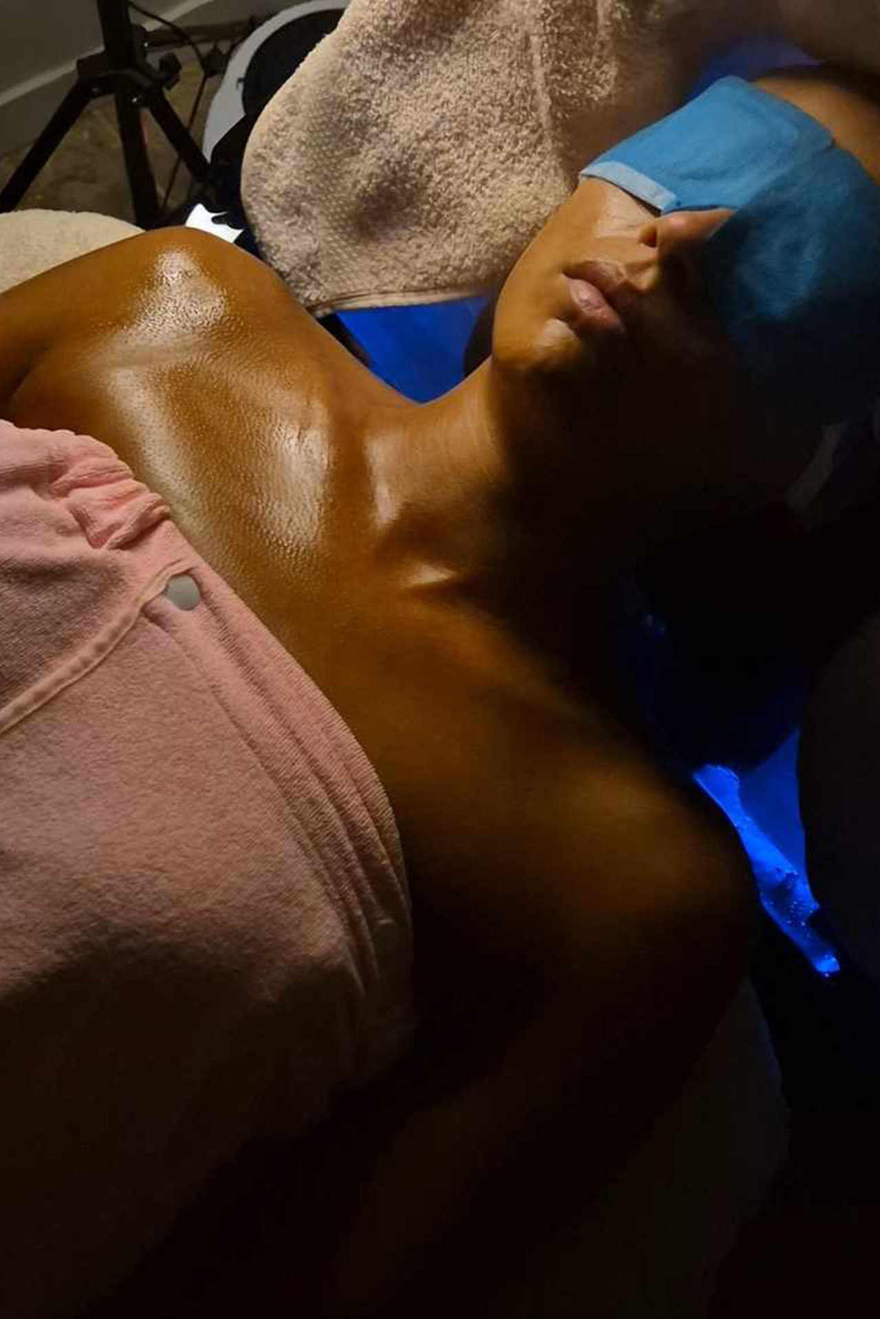 Elegant salon reception area